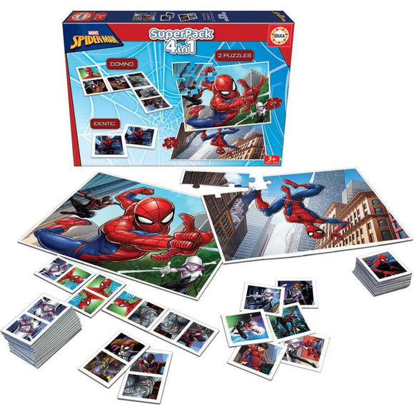 Educa Spider-Man Pack de Juegos 4 en 1