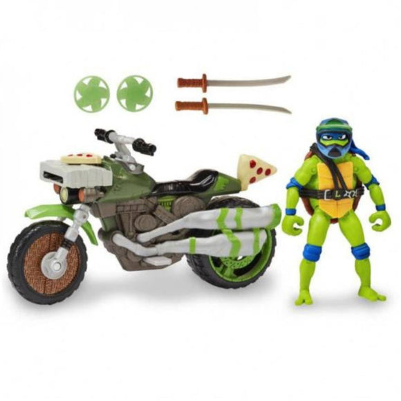 Tortugas Ninja Figura con Vehículo