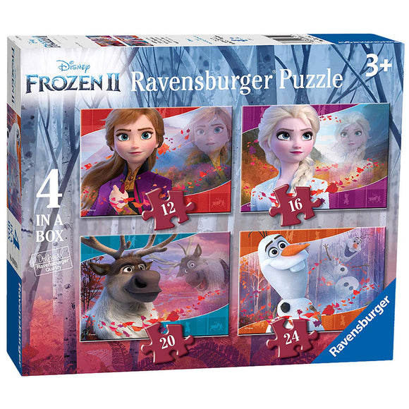 Ravensburger Disney Frozen Puzle  4 en una Caja
