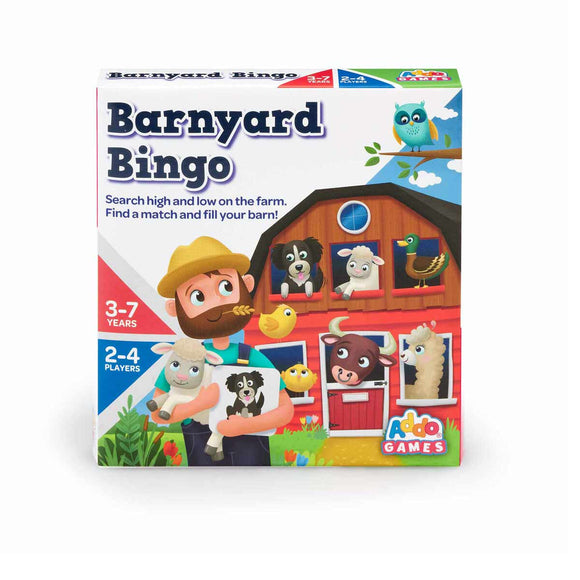 Addo Barnyard Bingo Mini Juego de Cartas de Bingo