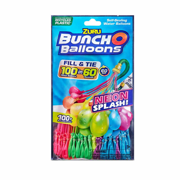 Buncho Balloons by ZURU Pack de 100 - Neon