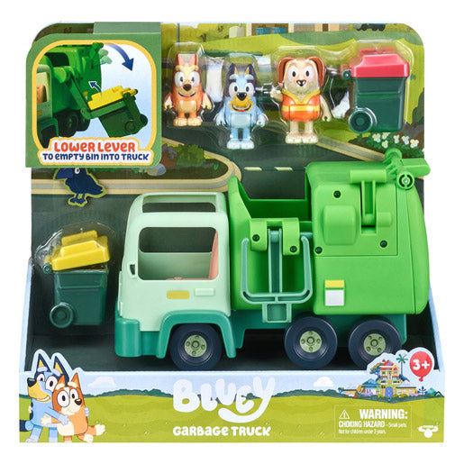 Famosa - Bluey - Camión de juguete educativo sobre reciclaje con figura de  perrito y accesorios ㅤ, Famosa