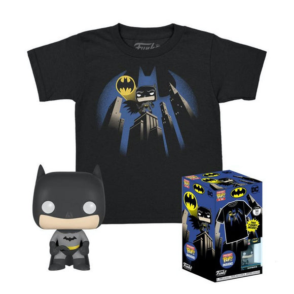 Funko Pop! Pocket Pop! Con Camiseta : Batman (Talla M/Infantil)