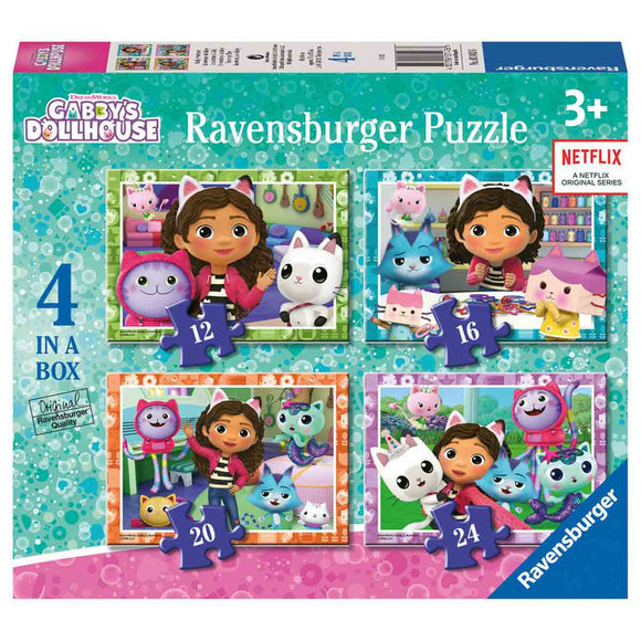 Ravensburger La Casa de Muñecas de Gabby Caja 4 Puzzles