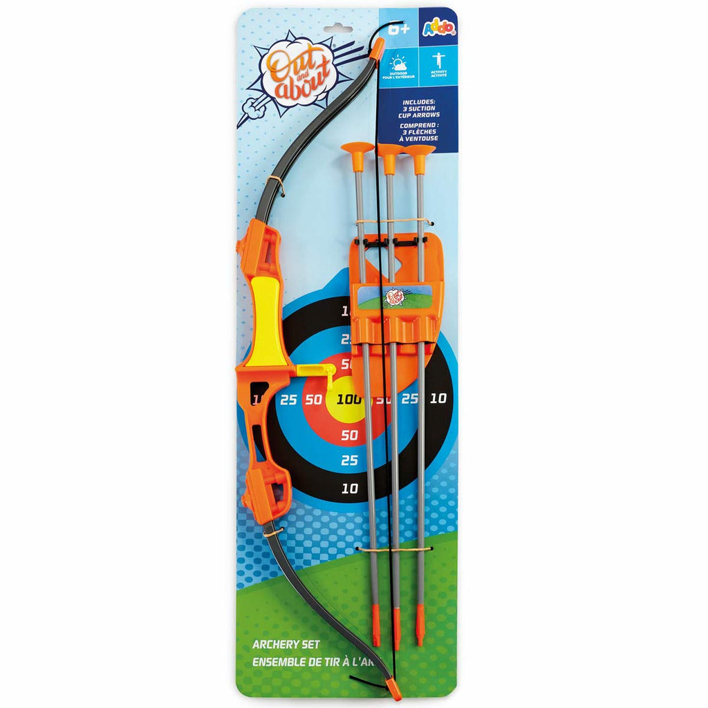 258045 Juego de arco y cestita con tres flechas juguete educativo para niños