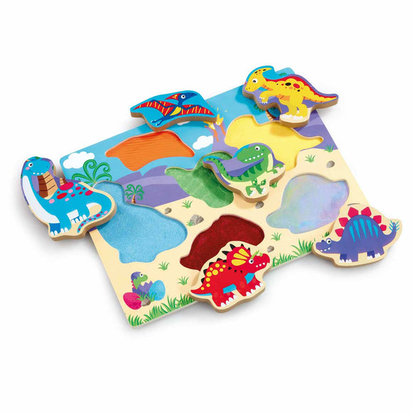 Woodlets Touch & Feel Puzzle Dino