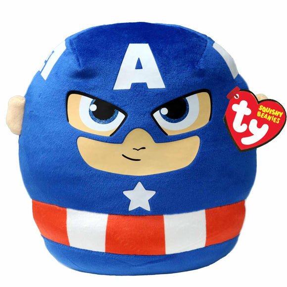 Ty Squishy Beanies 25 Cm - Capitán América