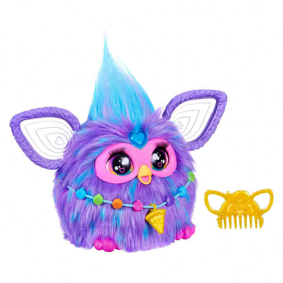 Furby Morado Mascota Electrónica (Habla y Recibe Órdenes en Inglés)