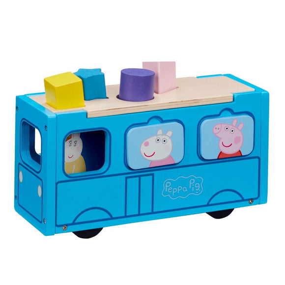 Peppa Pig Autobús Escolar de Madera