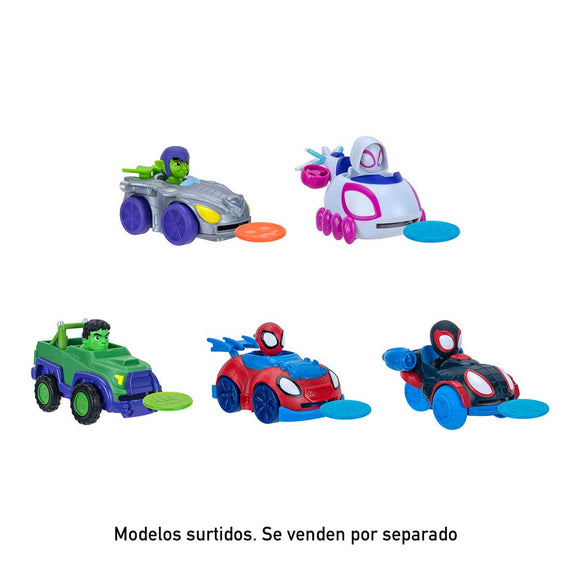 Marvel Spidey y su Superequipo - Vehículo Disc Dashers de 12.7cm Surtido