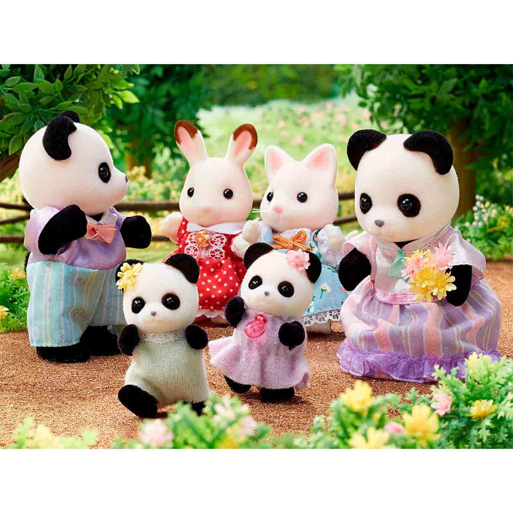 Sylvanian Families Familia Panda Pookie – Poly Juguetes