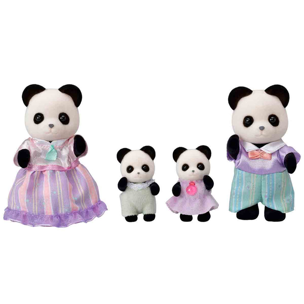 Sylvanian Families Familia Panda Pookie – Poly Juguetes