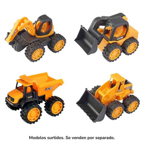 Teamsterz Vehículos Construcción con Ruedas Robustas JCB 18cm Surtido