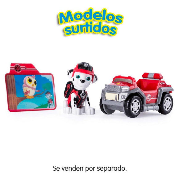 Patrulla Canina Figura Y Vehículo - Rocky Y Camión Reciclaje
