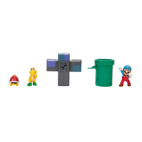 Super Mario Set Diorama Subterráneo y Figura de Ice Mario
