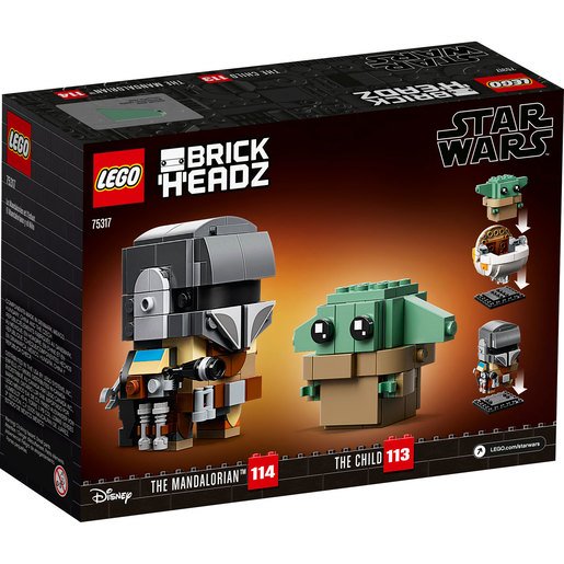 Lego Brickheadz Star Wars El Mandaloriano Y El Niño - 75317
