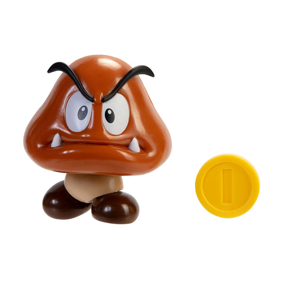 Super Mario Figura 10cm - Goomba con Moneda
