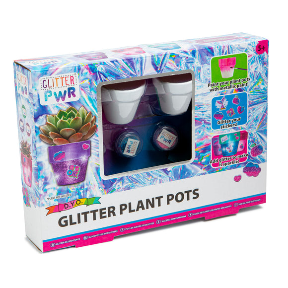 Glitter Diseña Tus Propias Macetas de Plantas