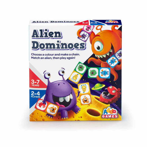 Addo Alien Dominoes Mini Juego de Cartas Dominó