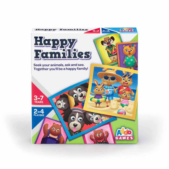 Addo Happy Families Mini Juego de Cartas de Memoria