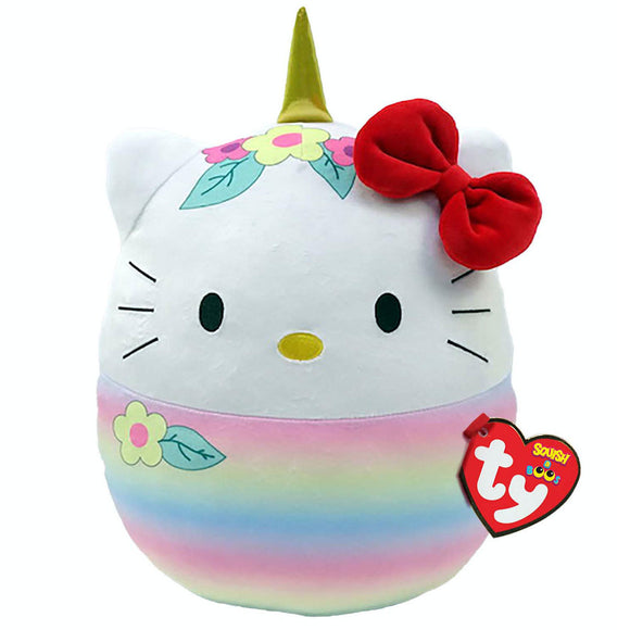 Ty Squish-a-boo 25 cm - Hello Kitty (Flores)
