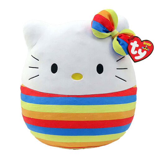 Ty Squish-A-Boos De 35 Cm - Hello Kitty (Arcoíris)
