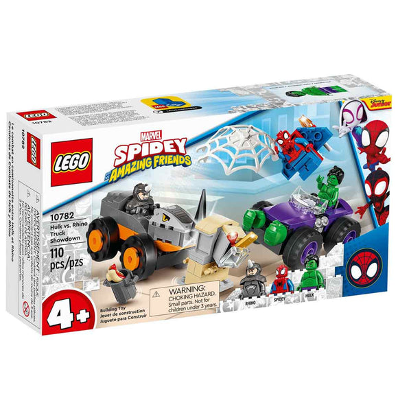 LEGO Marvel Spiderman Camiones de Combate de Hulk y Rino