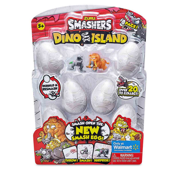 Smashers Dino Island Huevos Pack de 8