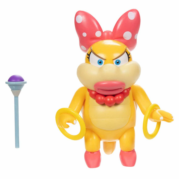 Super Mario Figura 10cm - Wendy con Varita Mágica