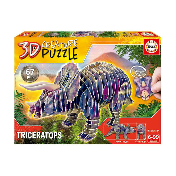 Educa Triceratops 3D Creature Puzle