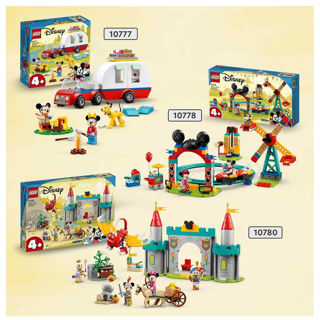 LEGO Disney Mickey and Friends Castle Defenders 10780 - Juguete para  construir con Minnie, Daisy y Donald Duck más juguetes de dragón y caballo  para