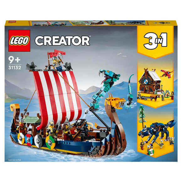 LEGO Creator Barco Vikingo y Serpiente Midgard - 31132