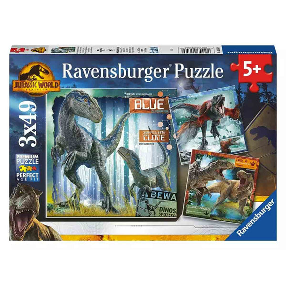 Ravensburger Jurassic World: Puzzle 3x49 Piezas