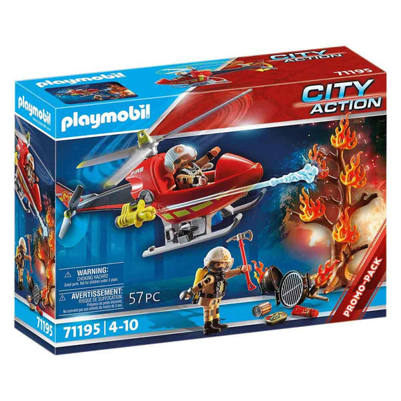 Playmobil 71195 Helicóptero de Bomberos