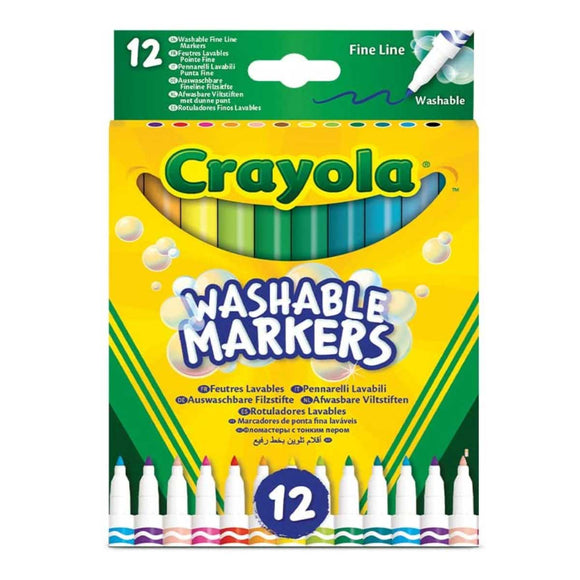 Crayola Set de 12 Rotuladores Lavables