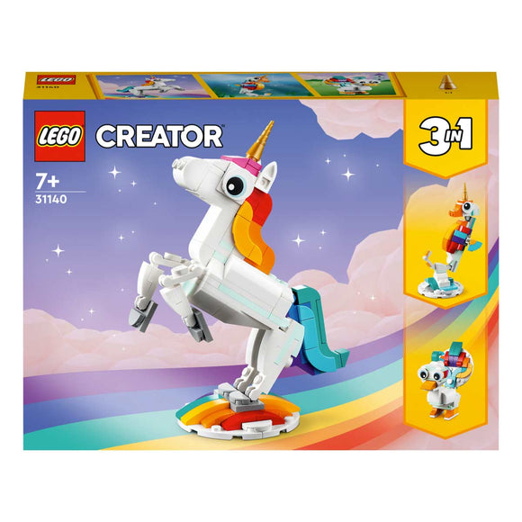 LEGO Creator 3 en 1: Unicornio Mágico - 31140