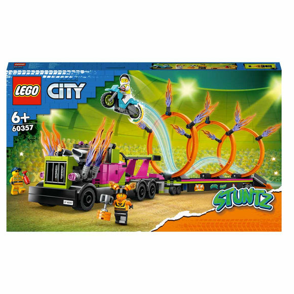 LEGO City Desafío Acrobático: Camión y Anillos de Fuego - 60357