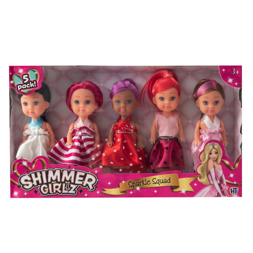 Shimmer Girlz Pack 5 Muñecas Surtido